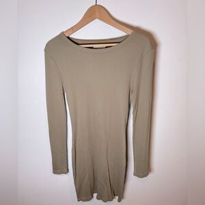 Target Universal Thread tan bodycon long sleeve new with tags! NWT size Medium